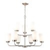 Thomas Winslow 30'' Wide 9Light Chandelier, Brushed Nickel CN310922